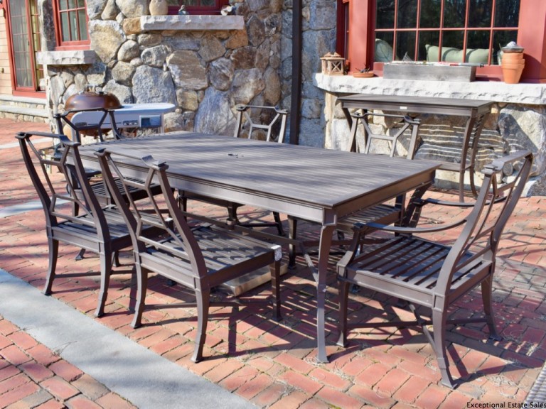 Restoration Hardware patio table Rhode Island Monthly