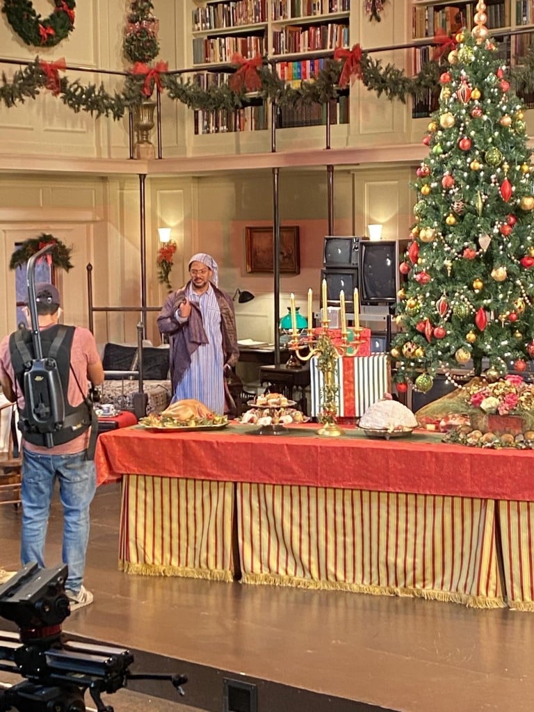Scrooge On Set By Adc