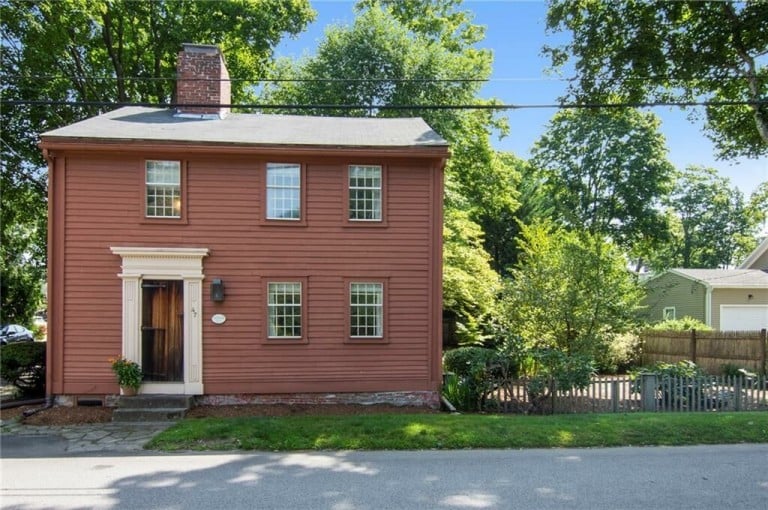 House Lust A Red ThreeQuarter Colonial in Charming Wickford Village is on the Market Rhode