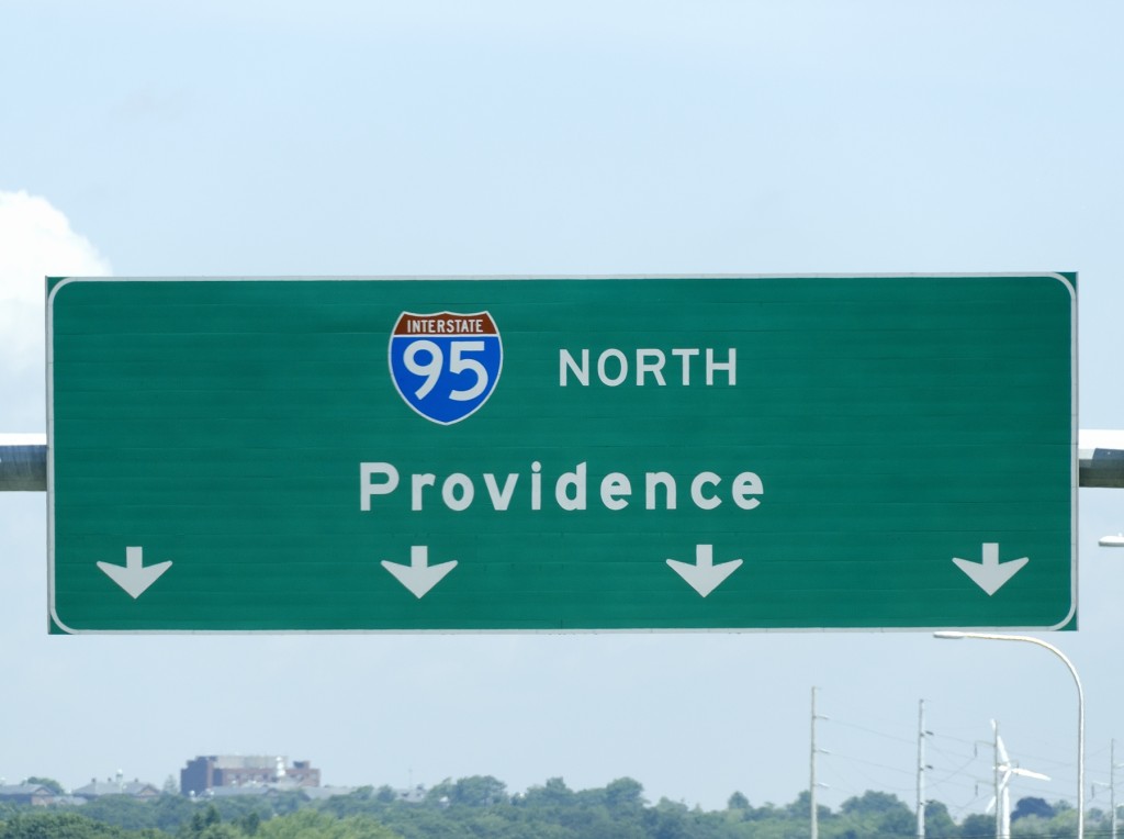 Providence, Rhode Island Freeway Sign