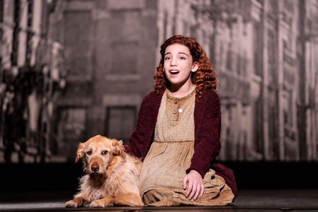 Ellie Pulsifer As Annie And Addison As Sandy In The 2022 Company Of Annie Photo Credit Matthew Murphy And Evan Zimmerman For Murphymade 1