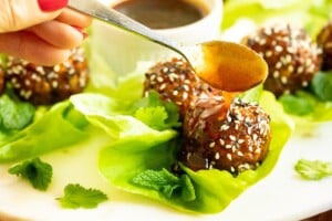 Korean Meatball Lettuce Wraps 7