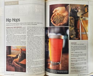 A two page magazine spread featuring a story titled "Hip Hops."