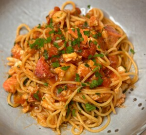 Spaghetti Lobster Fra Diavola