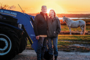 White Rock Farm Farmers Rusty And Wife Erin With Big Girl