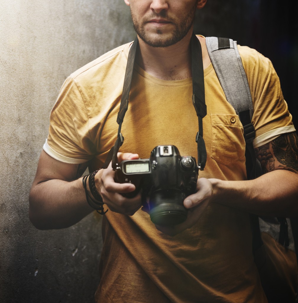 Bigstock Man Camera Photographer Laptop 136353518