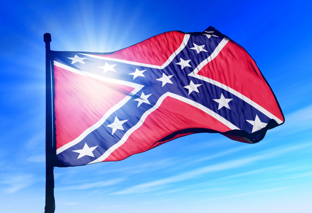Bigstock Confederate Flag Waving In The 71249278