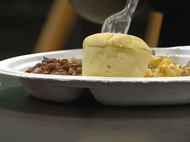 Fire And Police Departments Enjoy Thanksgiving