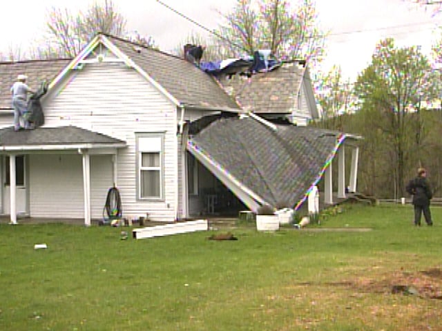Residents Clean Up From Wednesday Storm