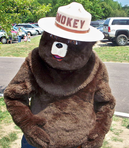 Smokey Visits Blue Rock State Park