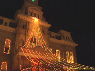Downtown Decorated For Christmas