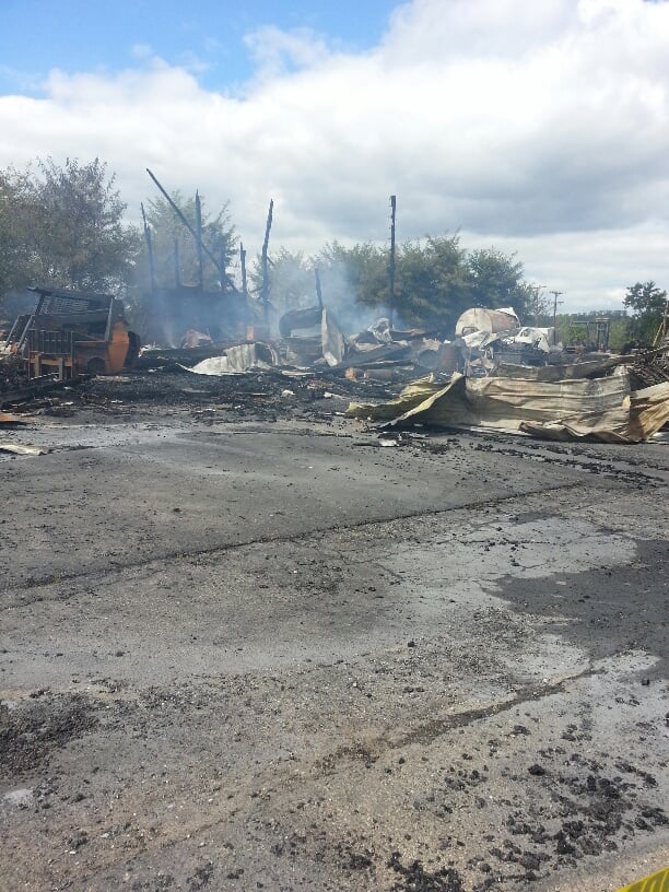 Structure Fire In Trinway Destroys Business