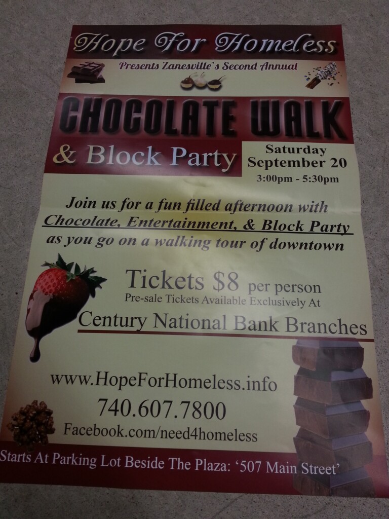Hope For Homeless Chocolate Walk