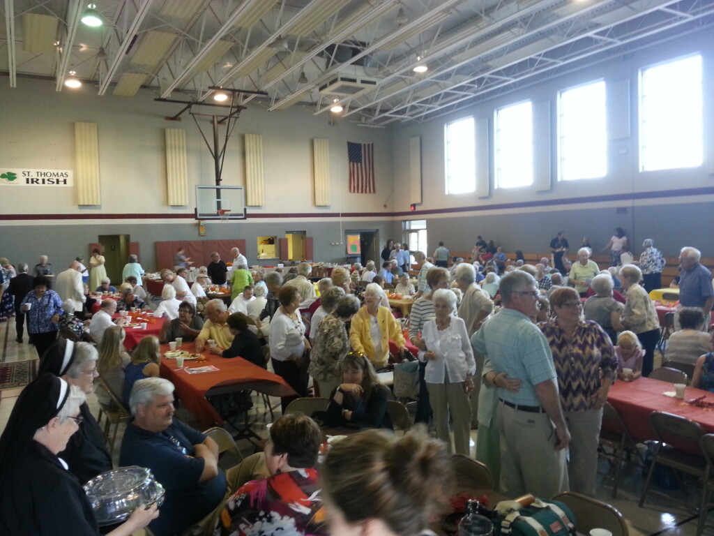 A Sister At St. Thomas Church In Zanesville Saying Farewell