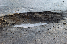 More Potholes Appear With Recent Thaw