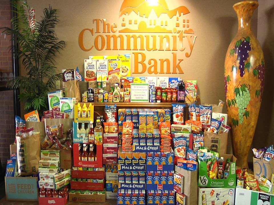 Community Bank Collects More Than 2,000 Food Items For Operation Feed