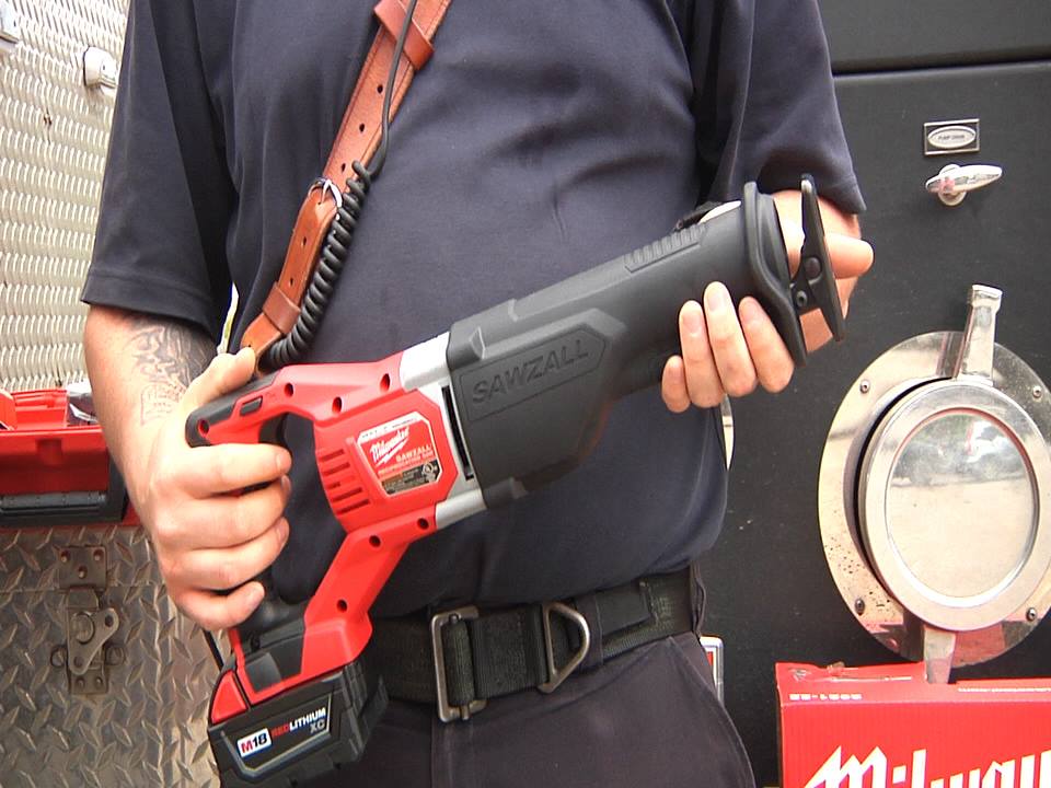 Shrivers Pharmacy Donates Milwaukee Sawzall To Crooksville Fire Department