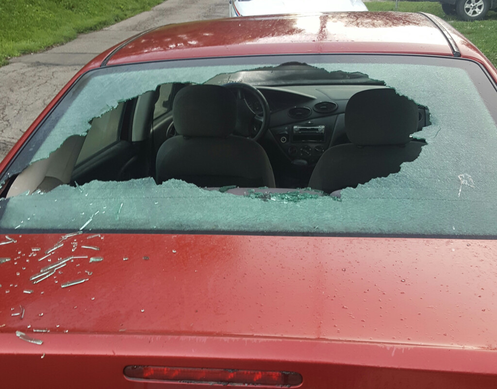 12 Vehicles Damaged On Wheeling Avenue