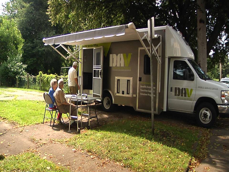 Roughly 40 Disabled Veterans Took Advantage Of The National Service Officers Mobile Office