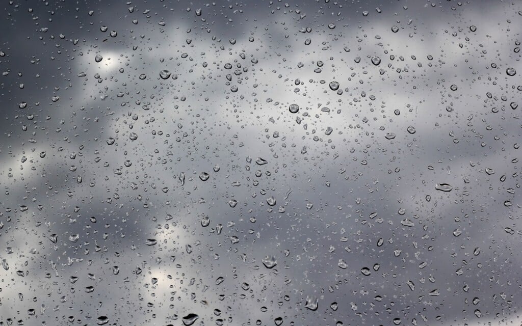 Drops Rain Glass Water Clouds 72326 2560x1600