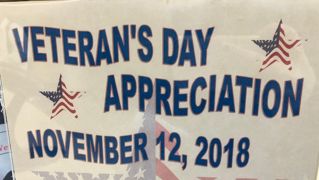 Veteran's Day Appreciation