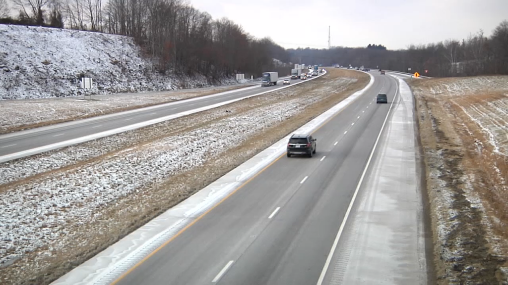 Highway Winter Snow Broll