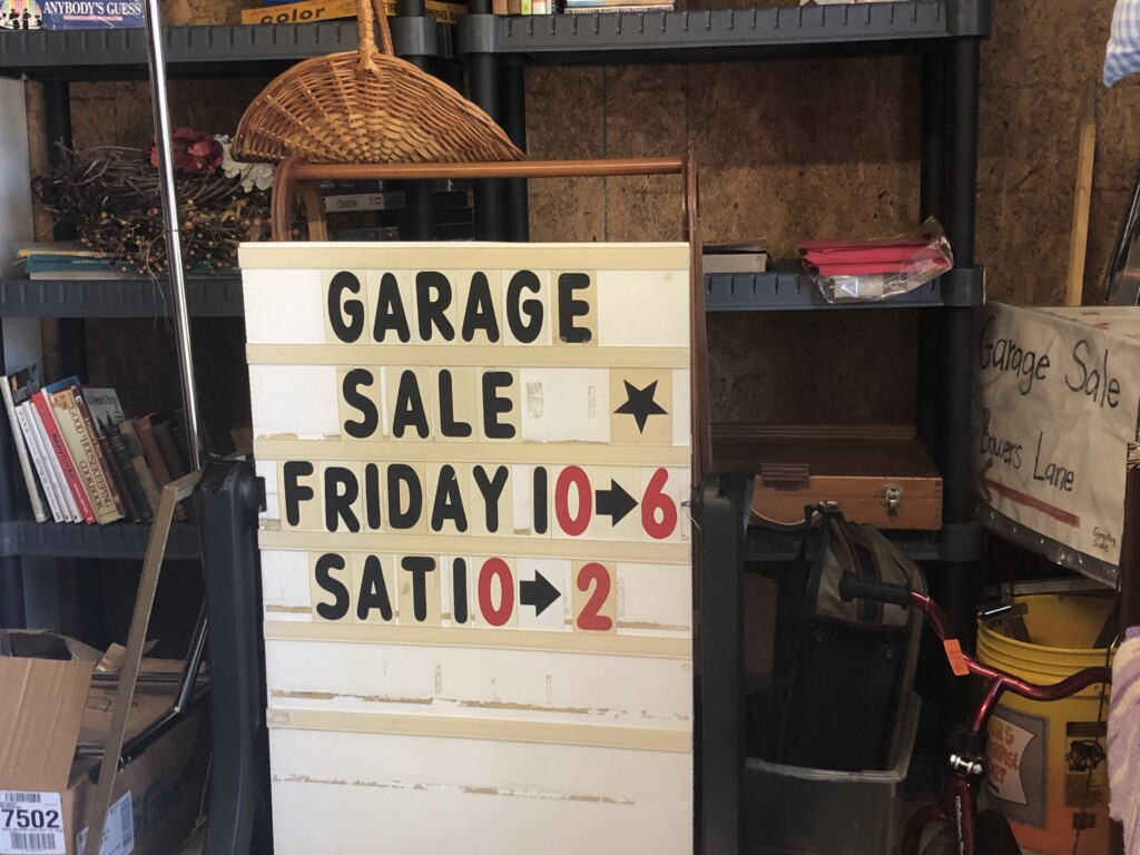 Garage Sale Operation Spirit