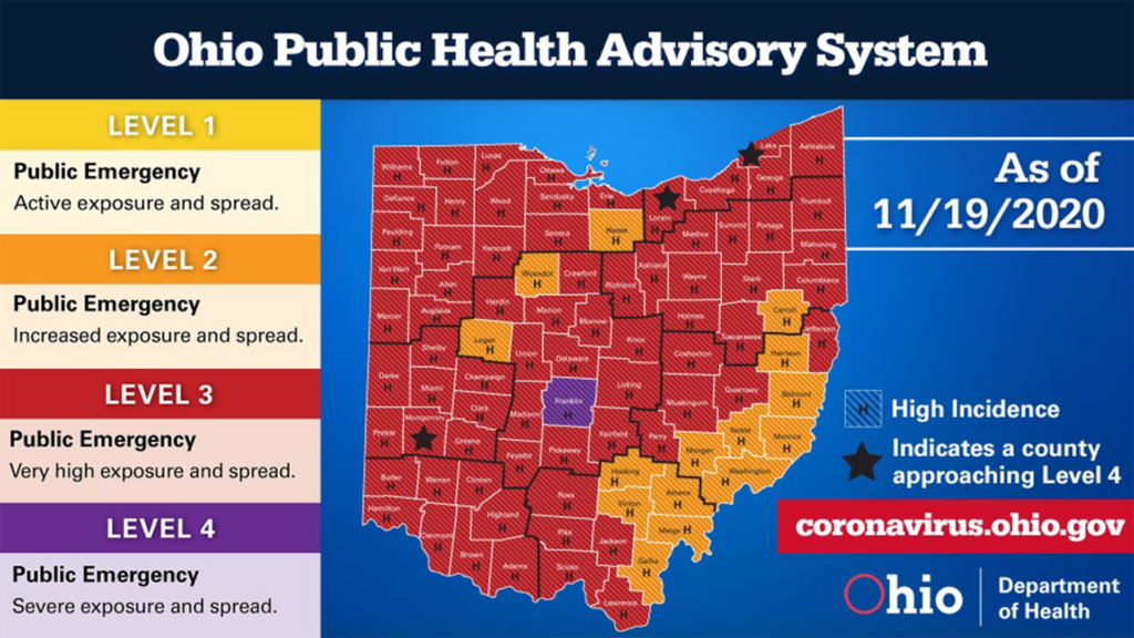 Covid Map Nov 19th