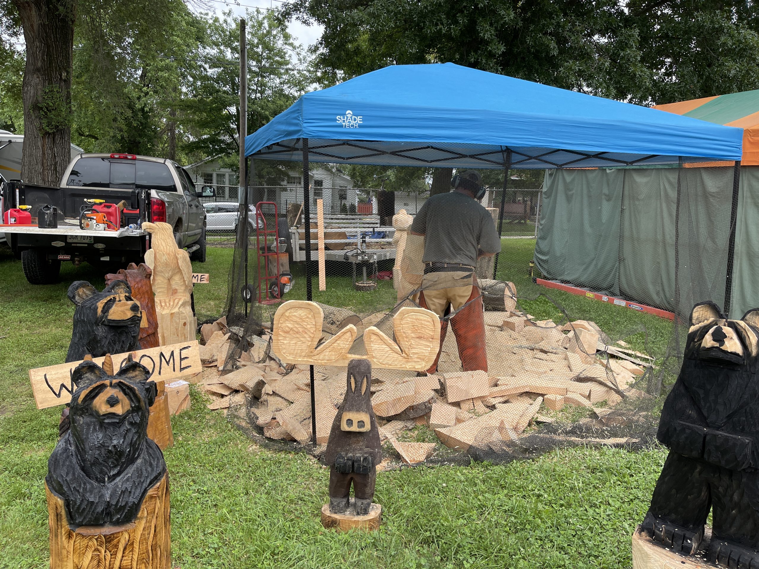 Wood You Look At That! Kirby Stanforth Crafts Wood Sculptures at County