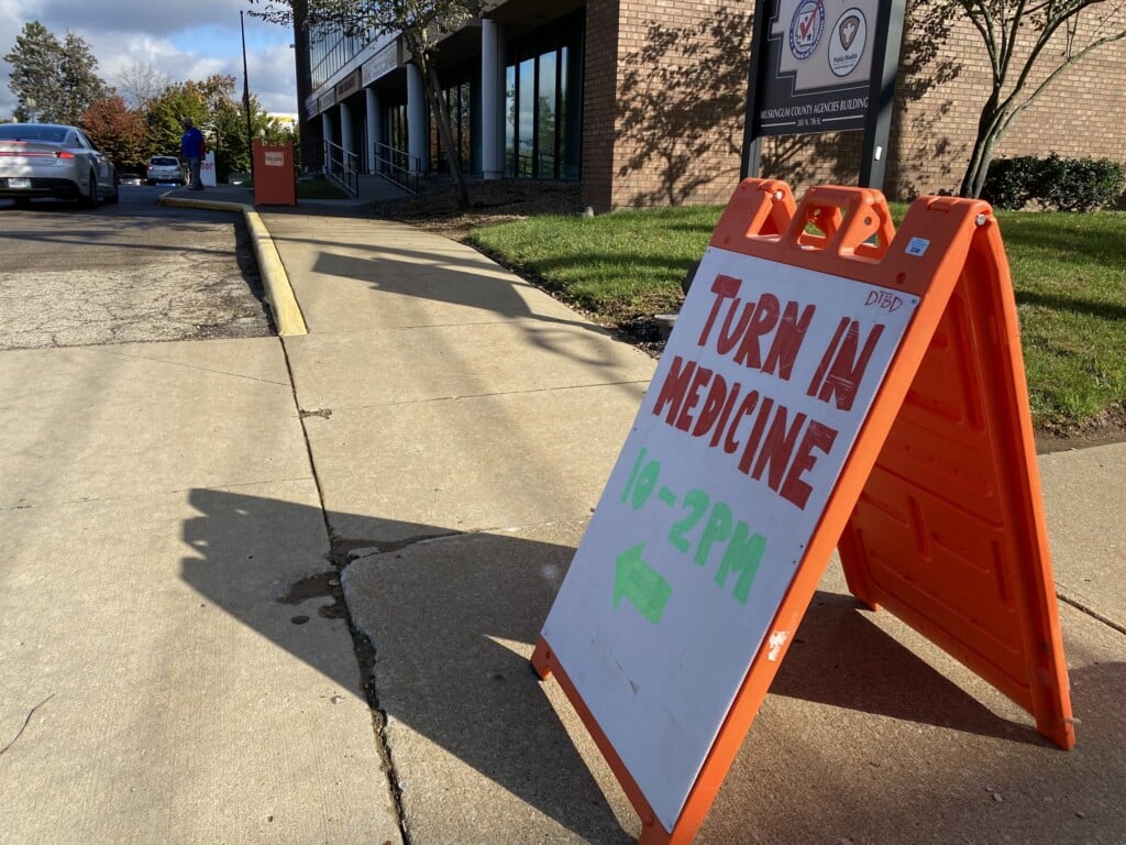 Turn In Medicine Sign