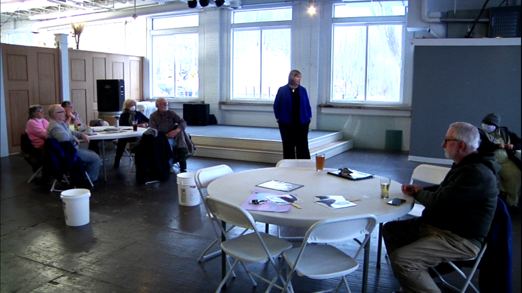 Nan Whaley Speaks At Weasel Boy Brewery