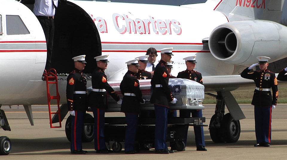 Body Of Gunnery Sergeant James Speedy Brought Back Home