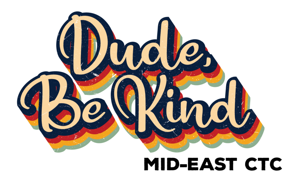 Dude, Be Kind Logo Color 2022 Mid East