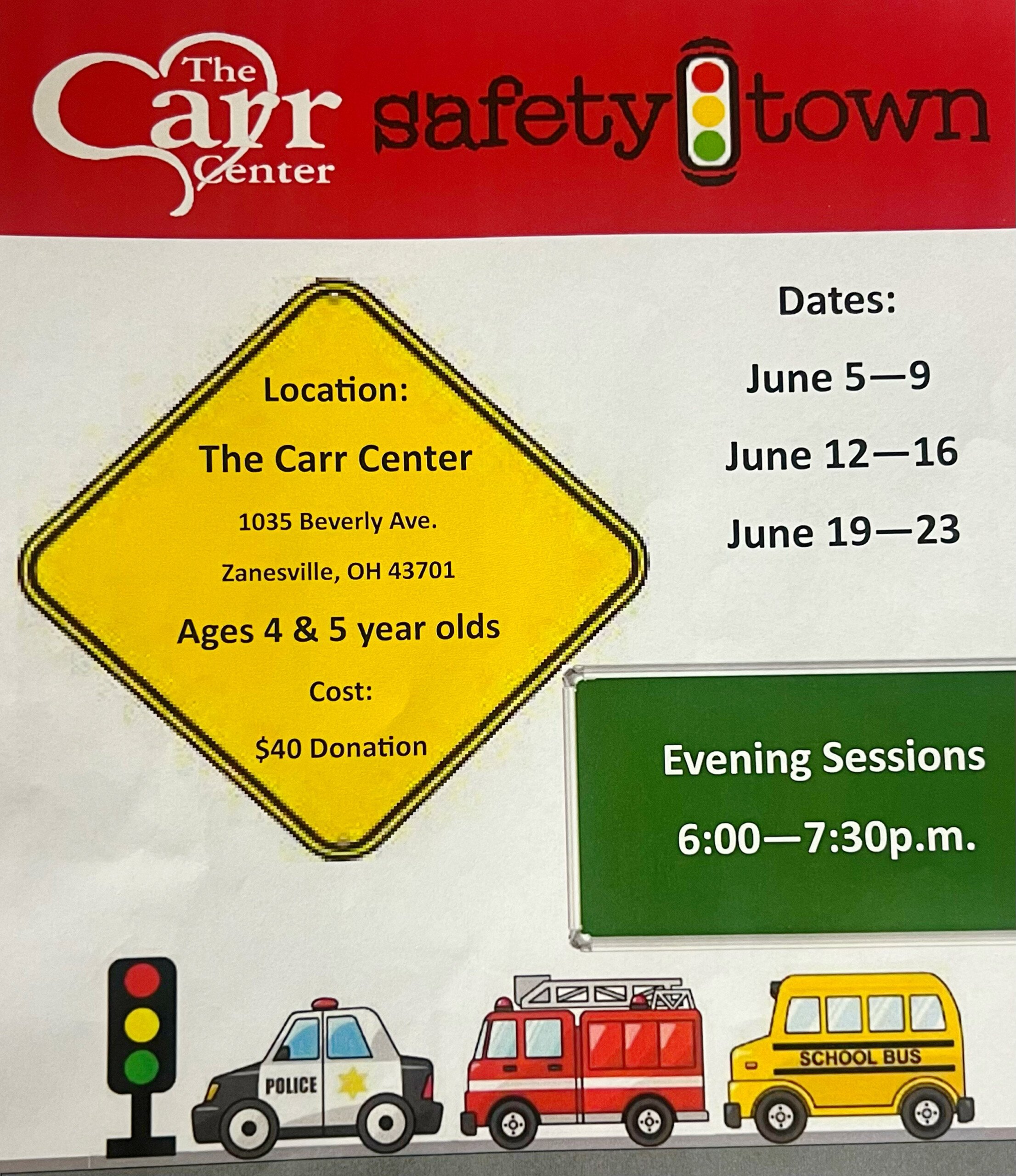 Safety Town Coming to The Carr Center WHIZ Fox 5 / Marquee Broadcasting