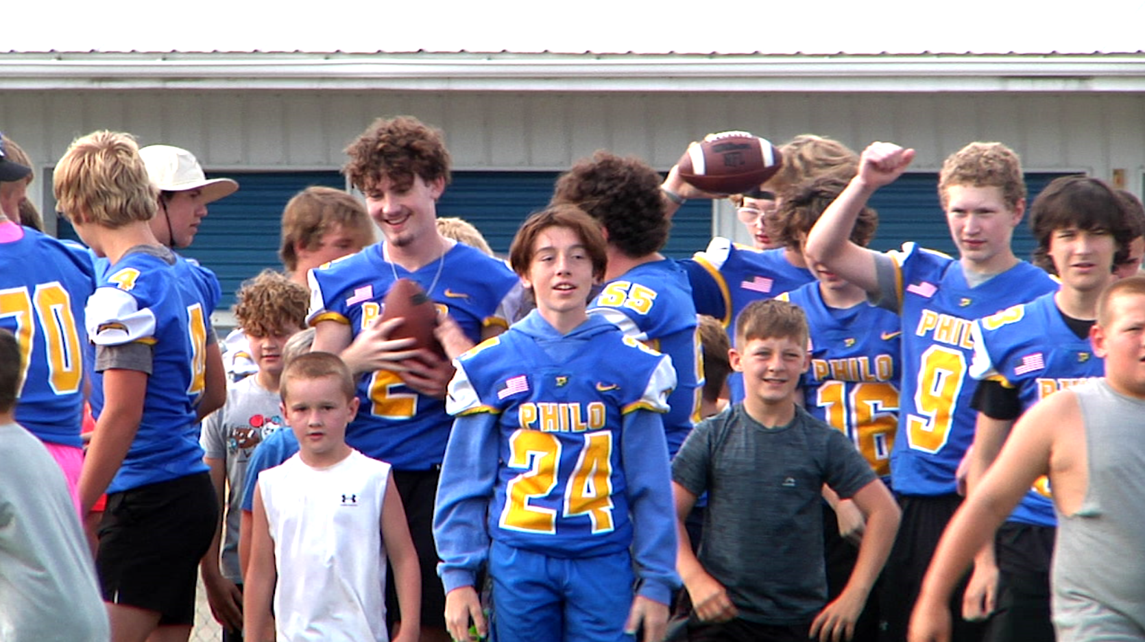 Philo Football Hosts Summer Youth Camp WHIZ Fox 5 Marquee 