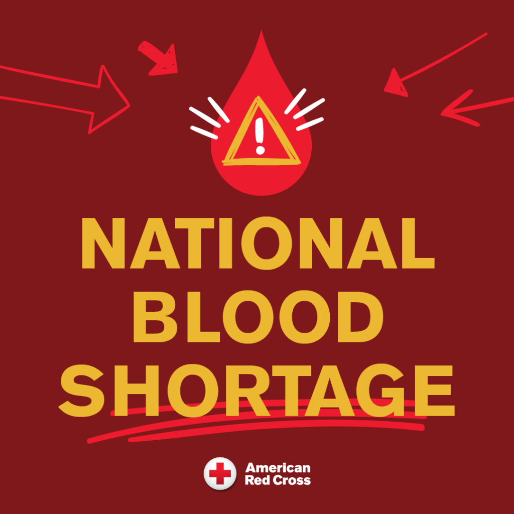 Red Cross Blood Shortage