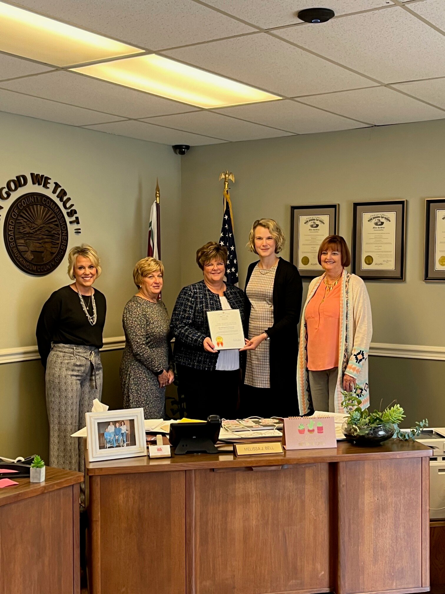 Muskingum County Auditor Debra J. Nye Honored with Distinguished