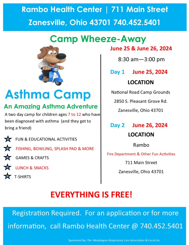 2024 Asthma Camp Flyer