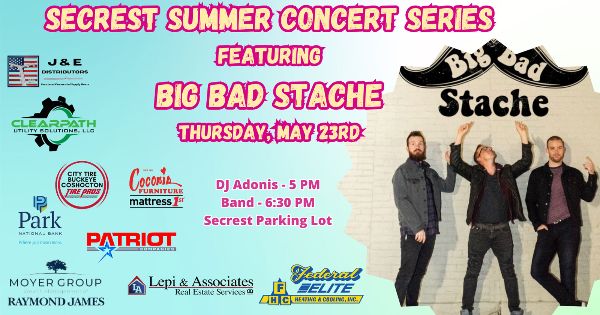 Secrest Summer Concert Series Big Bad Stache 1713788945029