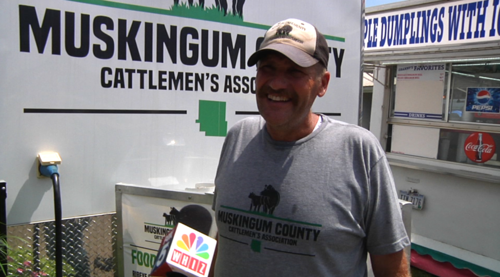 Vice president of the Muskingum County Cattleman's Association, James McDonald at the 179th Muskingum County Fair.