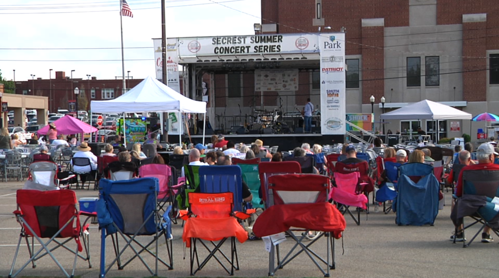 Music fans wait for North to Nashville to take the stage at the Secrest Summer Concert Series. Thursday marked the final concert of the 2025 season.