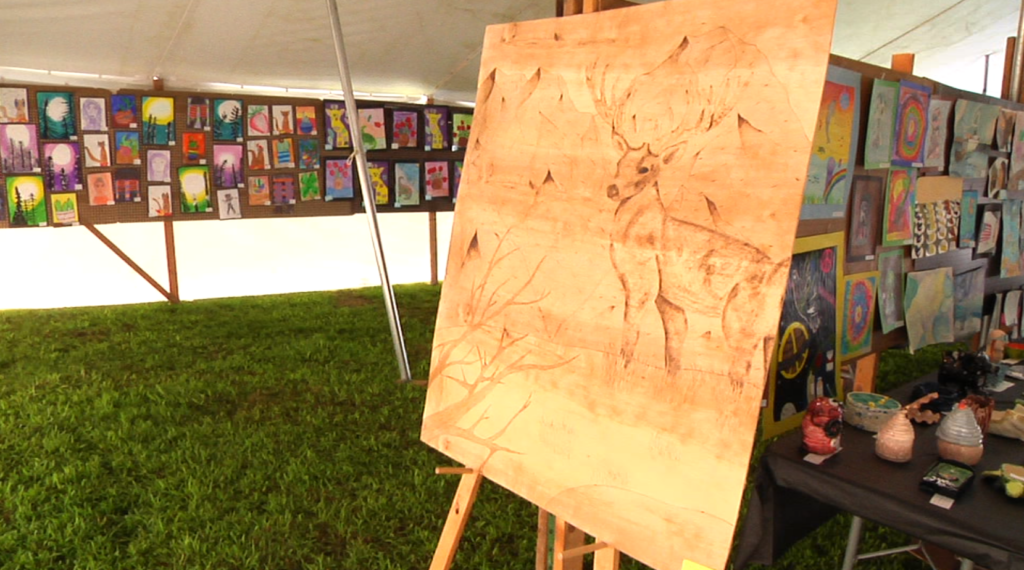 Student art on display at the Salt Fork Arts and Crafts Festival