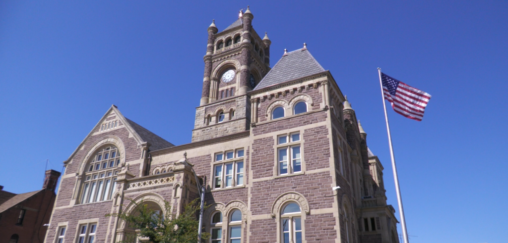 The Perry County Courthouse in New Lexington, Ohio stands newly renovated. A ribbon cutting ceremony was held to mark the occasion on Oct. 3.