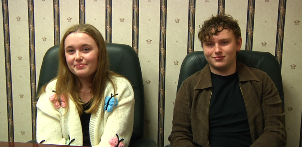 Alaina Roberts and Hayden Weck are co-directors for The Night of One Acts at the Renner Theatre on Nov. 1. Roberts is co-directing "Scrooge One Year Later" and Weck is co-directing "Alicia in Wonderland Inc."