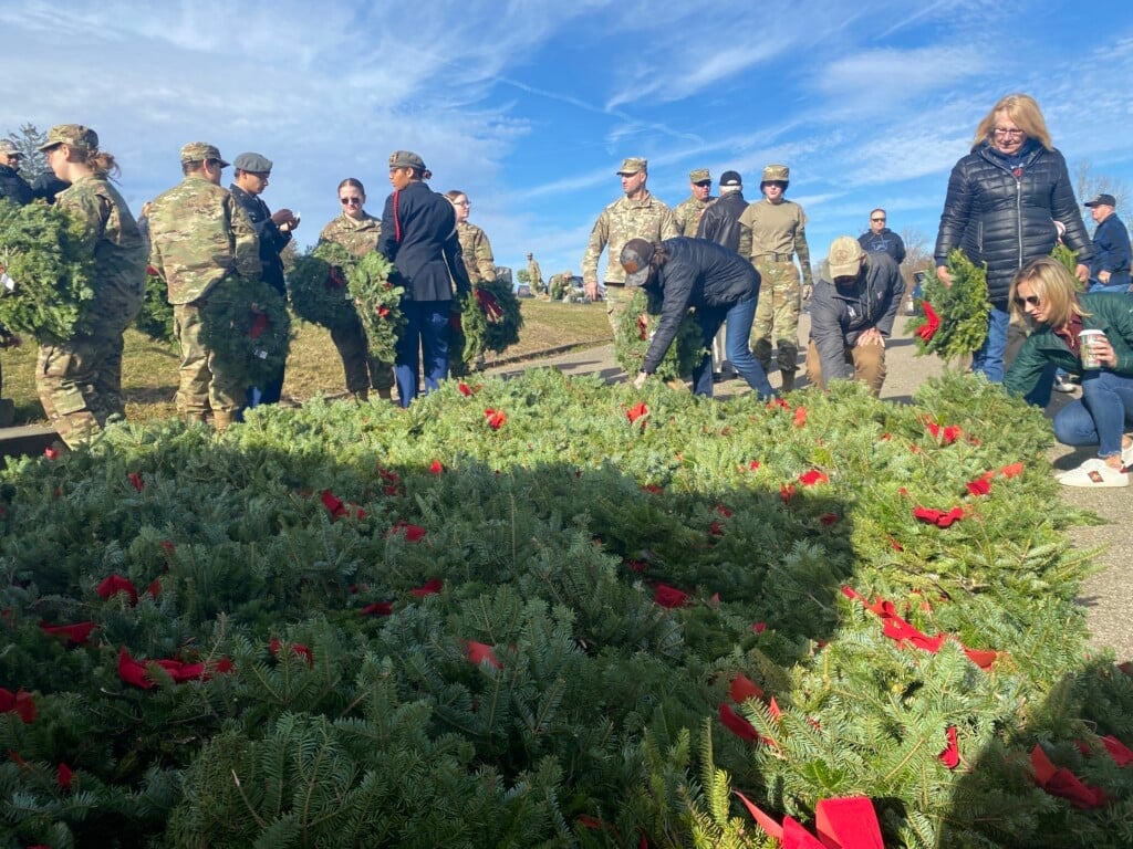 The Wreaths Across America ceremony from 2023. Picture taken by Desire Correa.