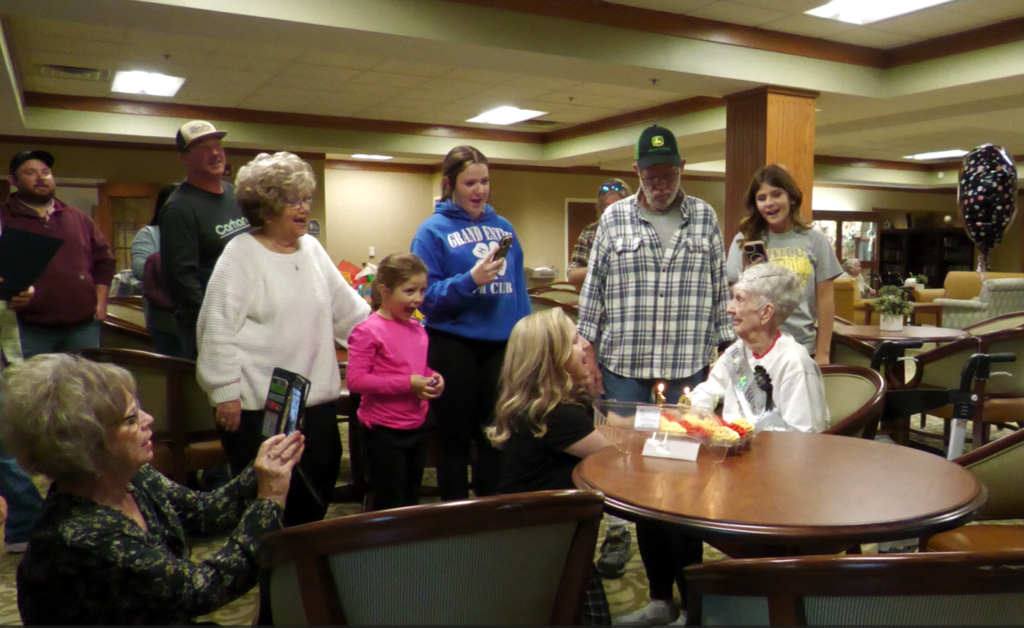Alice Kronenbitter surrounded by family and friends for her 101st birthday.