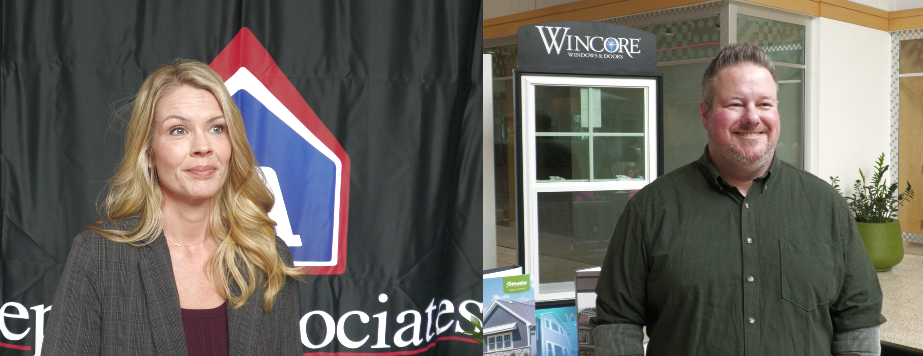 Erika Adornetto from Lepi & Associates and Roderick Gibson from Higgins Lumber attended the 24th Annual Home Show at the Colony Square Mall.