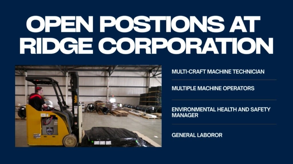 Muskingum County Help Wanted: Ridge Corp.