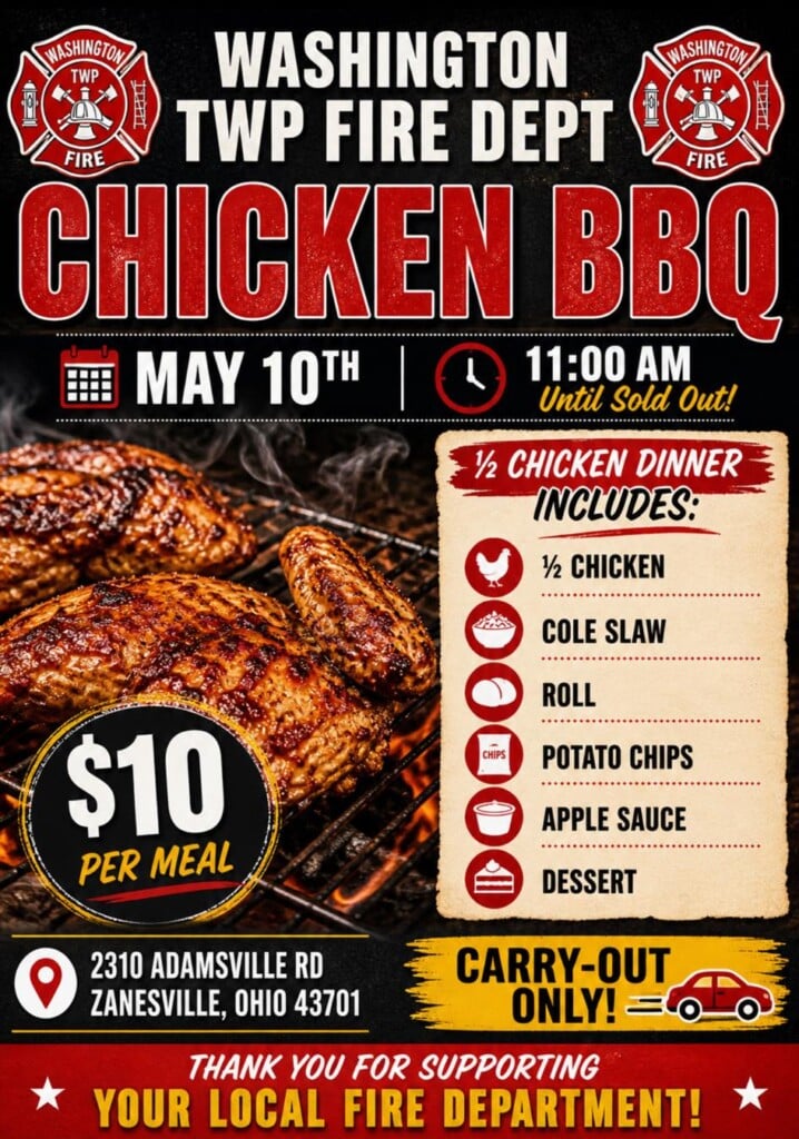 Chicken dinner flyer