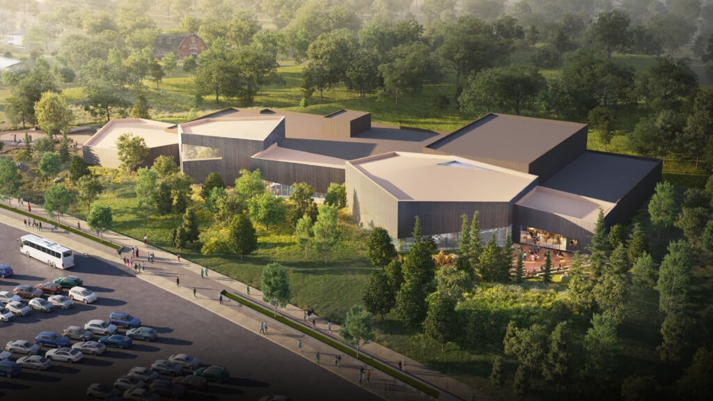 Aerial Of John F Wolfe Aquarium Lmn Architects And Thinc Design